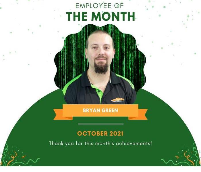 Photo showing SERVPRO employee of the month